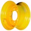 Set of 4, 12x16.5 Skid Steer Wheel/Rim 16.5x9.75 - New Holland Yellow