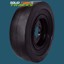 Set of 4, Solid Skid Steer Tires 12-16.5 / 33x12-20 with 9" Center Hub