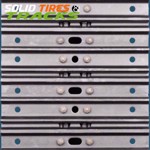 400mm Excavator Steel Tracks with Grouser Shoes x 39 links - Heavy Duty