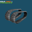 180X72X31 Excavator Rubber Tracks-Block Pattern