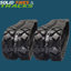 320x86x53 Rubber Tracks  -Diamond Pattern 