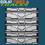 9.5" 240x87.63x37 Excavator Rubber Track- Non-Making