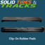 800 mm Clip-On Rubber Pad Pitch 190mm - Heavy Duty