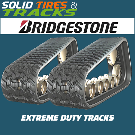 450x86x56 Bridgestone CTL Rubber Tracks- Zig-Zag Pattern