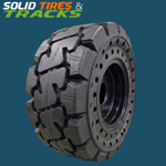 10x16.5 Solid Skid Steer Tires- Heavy Duty